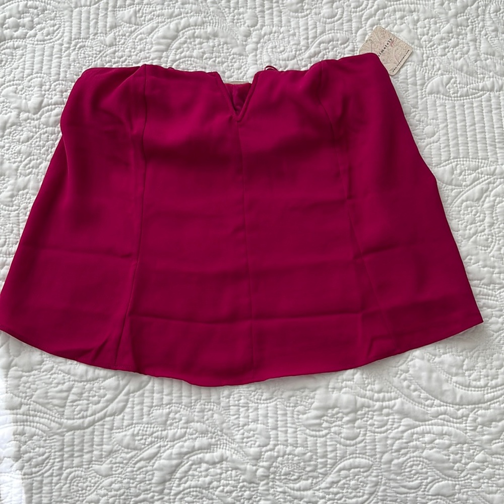 Free People Size M Strapless Blouse